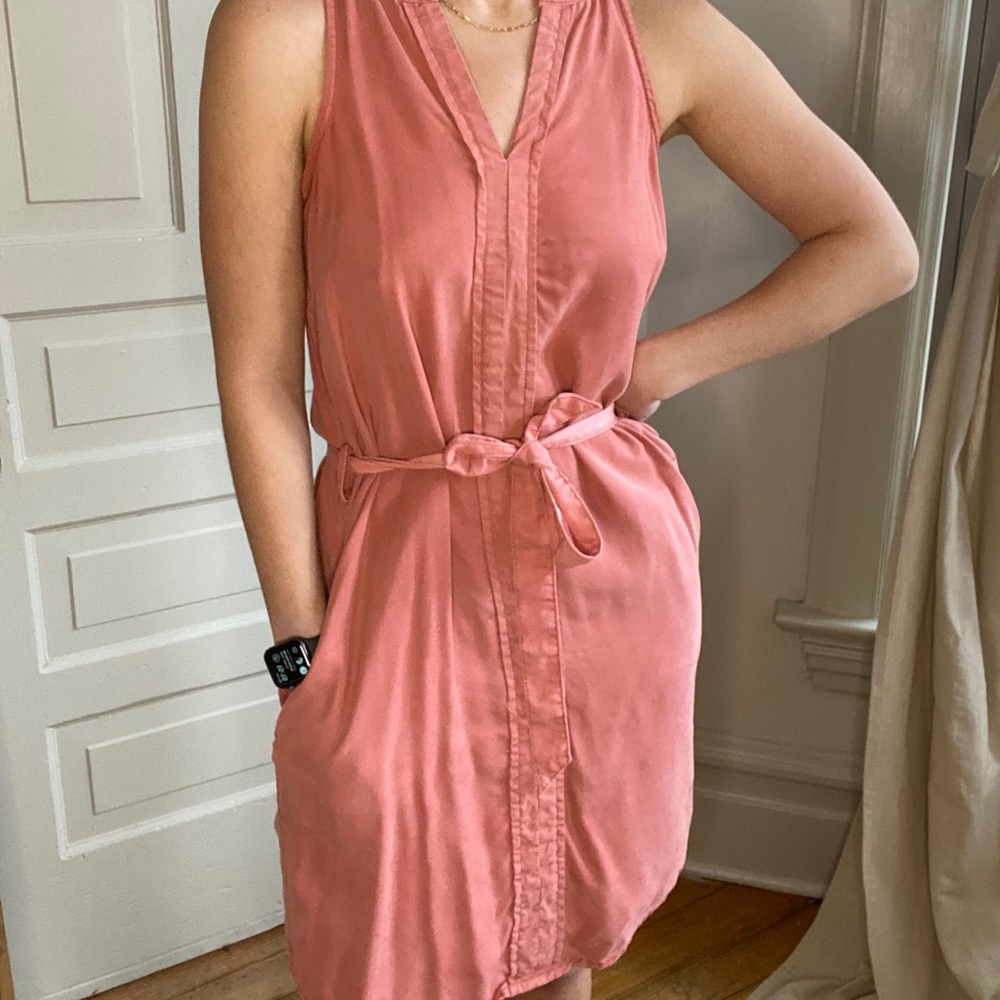 Belted tank dress